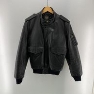 ����š�80s ECHTES LEDER A-2 Ω���ߥ쥶�����㥱�å�(��¦�ˤ줢��) �֥�å� ������48 ���ҥƥ��졼������O������