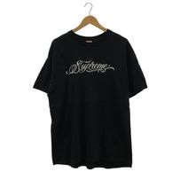 ����š�Supreme Script Tee L �֥�å� ����ץ꡼���OȾ�ġ�