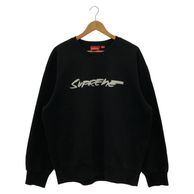����š�Supreme Futura Logo Crewneck �������å� L �֥�å� ����ץ꡼���OȾ�ġ�
