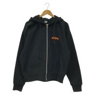 ����š�STUSSY BUILT TOUGH ZIP HOODIE �֥�å� ������M ���ƥ塼������O������
