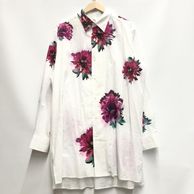 ����š�GroundY 26ss 60 LAWN PINK FLOWER LONG SHIRT ������F(3) GK-B02-016 �ۥ磻�� ���饦��� �磻��O˭�ġ�
