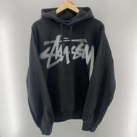 ����š�STUSSY Dizzy Stock Logo Hoodie �֥�å� L ���ƥ塼������O������