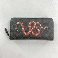 ����š�GUCCI �饦��ɥե����ʡ�������å� Ĺ���� 451273��525040 �֥�å� GG���ץ꡼�� ���å� ���͡�����OȾ�ġ�