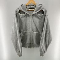 ����š�NULLUS 24SS �ޥ������å� ���֥른�å� �ա��ǥ��� ���졼 size 2 NUSS24HOO001-GRY �̥륹��O������