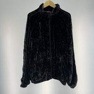 ����š�Supreme 23AW Crushed Velvet Track Jacket �֥�å� ������XL ����ץ꡼���O���ܡ�