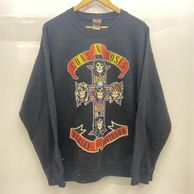 ����š�Harley Davidson��GUNS N' ROSES 2017 �������å� L �֥�å���O��¼��