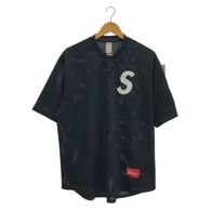 ����š�Supreme Shop S Logo Baseball Henley S/S Shirt 