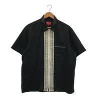 ����š�Supreme Bowling Zip Shirt L �֥�å� ����ץ꡼���OȾ�ġ�