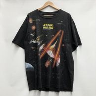 ����šۡ�90s Star Wars Episode 1 ξ�̥ץ���T����� ������XL �֥�å� ����������������O˭�ġ�