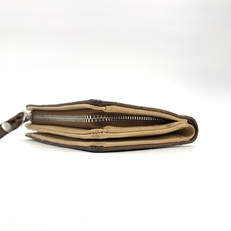 中古】MOUSTACHE MOUSTACHE 二つ折り財布 DBR-5409 マスタッシュ【O