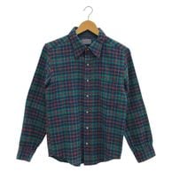 ����š�70s PENDLETON ����������å��ܡ���L/S����� ������L ���꡼��ߥ֥롼 �ڥ�ɥ�ȥ��O˭�ġ�