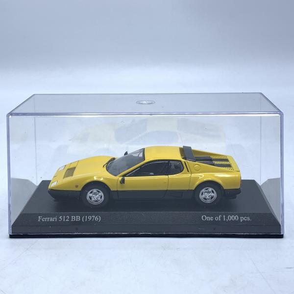 中古】補修痕あり)1/43 BEST MODEL フェラーリ 512BB (イエロー