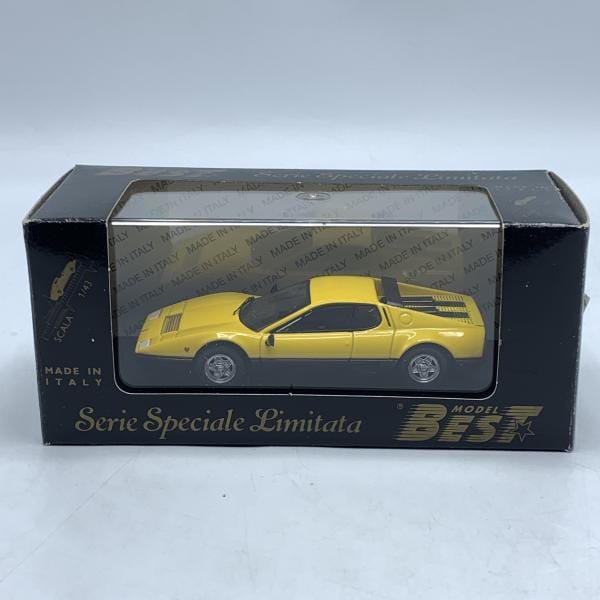 中古】補修痕あり)1/43 BEST MODEL フェラーリ 512BB (イエロー