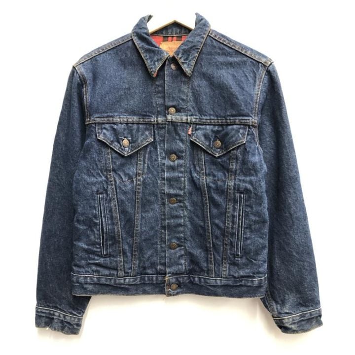 中古】80s LEVI'S フランネルライニングデニムジャケット サイズS