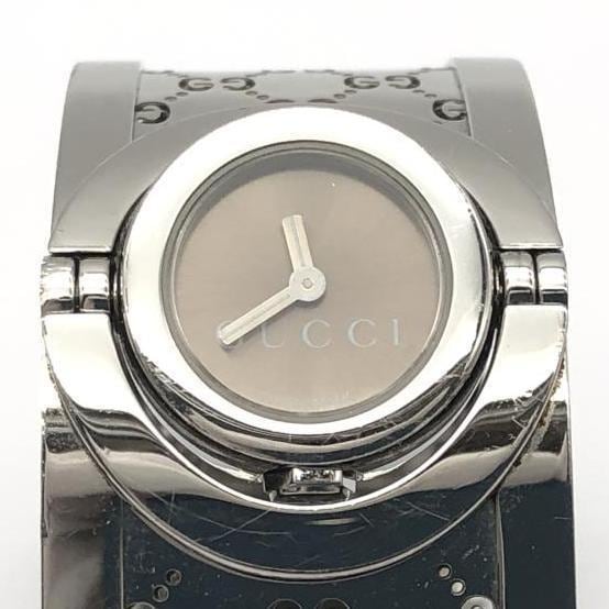 中古】GUCCI トワール 112 バングルウォッチ シルバー グッチ【O半田