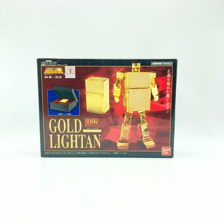 中古】開封)バンダイ超合金魂 GX-32 ゴールドライタン 金メッキ仕上げ