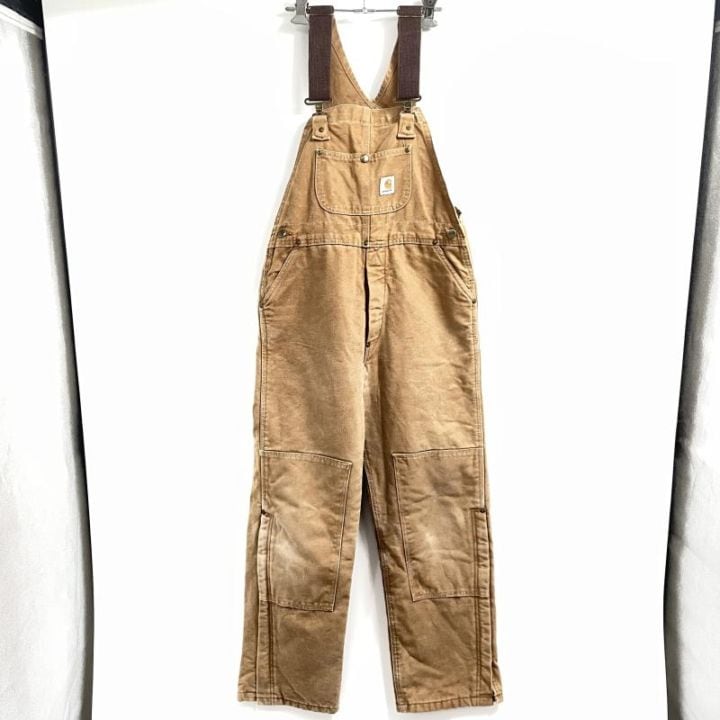 中古】80s～90s Carhartt ダック地ダブルニーオーバーオール ユニオン