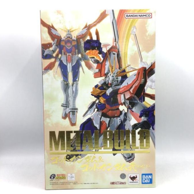 中古】バンダイ METAL BUILD ゴッドガンダム＆ゴッドガンダム弐