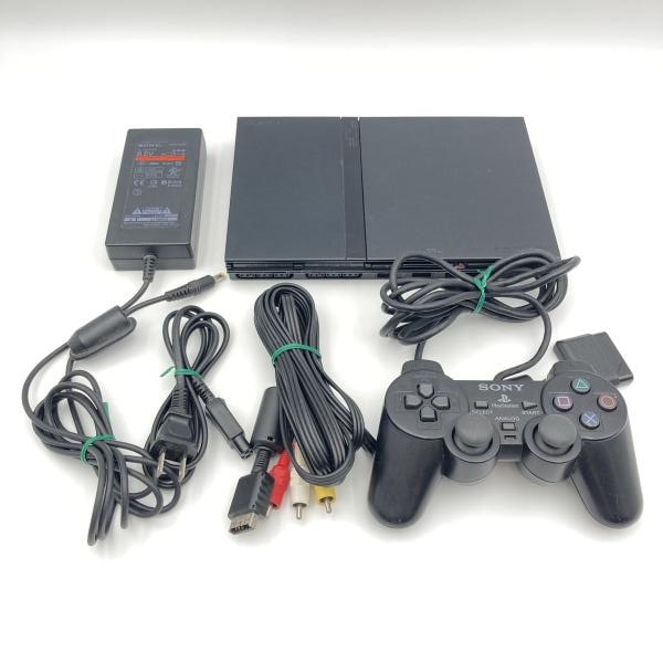 中古】本体）【ジャンク】SONY/PS2 ブラック/SCPH-70000CB/説明書/箱