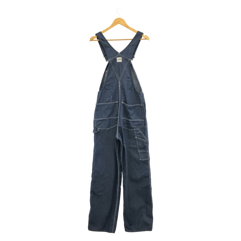 70s Lee オーバーオール USA製 縦落ち ユニチケ 濃紺 50s 60s 中古】70s Lee オーバーオール サイズ表記なし インディゴ