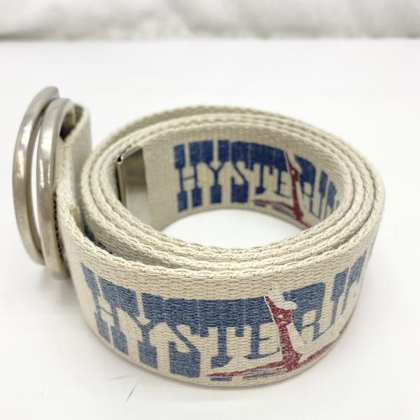 中古】HYSTERIC GLAMOUR ヒスガール ベルト 白 ヒステリックグラマー