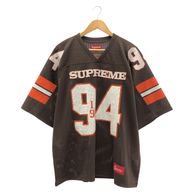 ����š�Supreme Sequin Football Jersey L �֥饦�� ����ץ꡼���O��Ω��