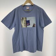 ����š�Supreme 19AW Banner Tee �֥롼 ������M��O���ܡ�