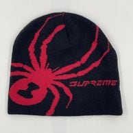 ����š�SUPREME 24FW Spyder Beanie �֥�å�/��å� ����ץ꡼�� ��O������