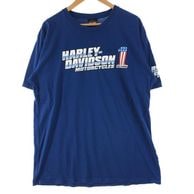 ����š�Harley Davidson �ץ���Tee XL RN102050 �֥롼 �ϡ��졼���ӥåɥ����OȾ�ġ�