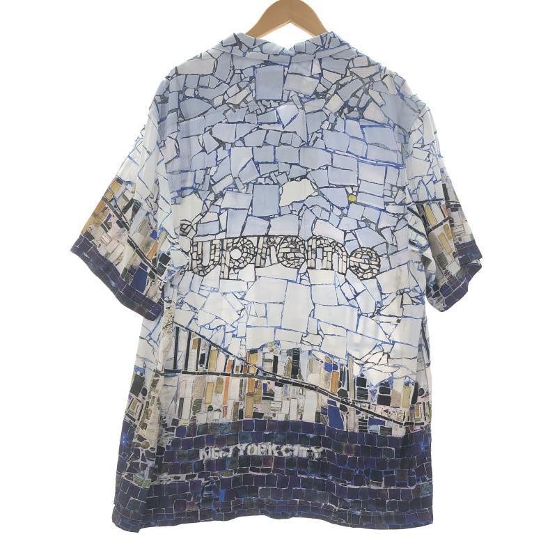 šSupreme 24SS Mosaic S/S Shirt  XL ֥롼 ץ꡼OȾŹ