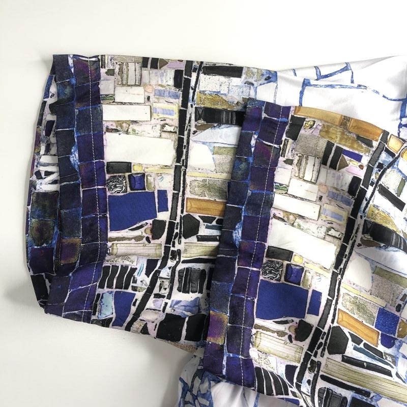 šSupreme 24SS Mosaic S/S Shirt  XL ֥롼 ץ꡼OȾŹ