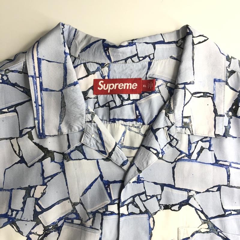 šSupreme 24SS Mosaic S/S Shirt  XL ֥롼 ץ꡼OȾŹ