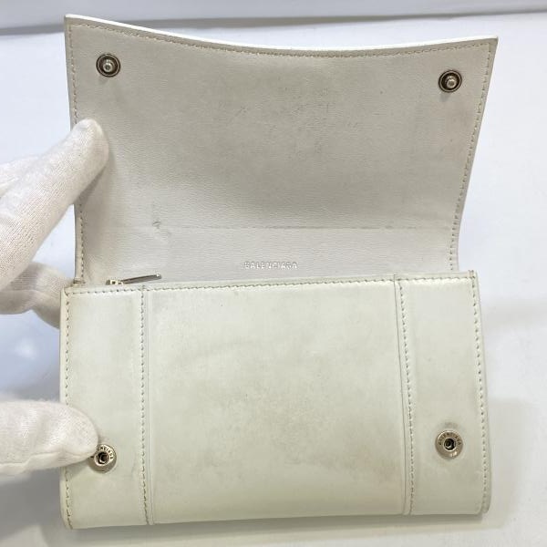 ����š�BALENCIAGA Hourglass Medium Wallet �ۥ磻�� 600211.900.V.568148 ������ �Х�󥷥�����O������