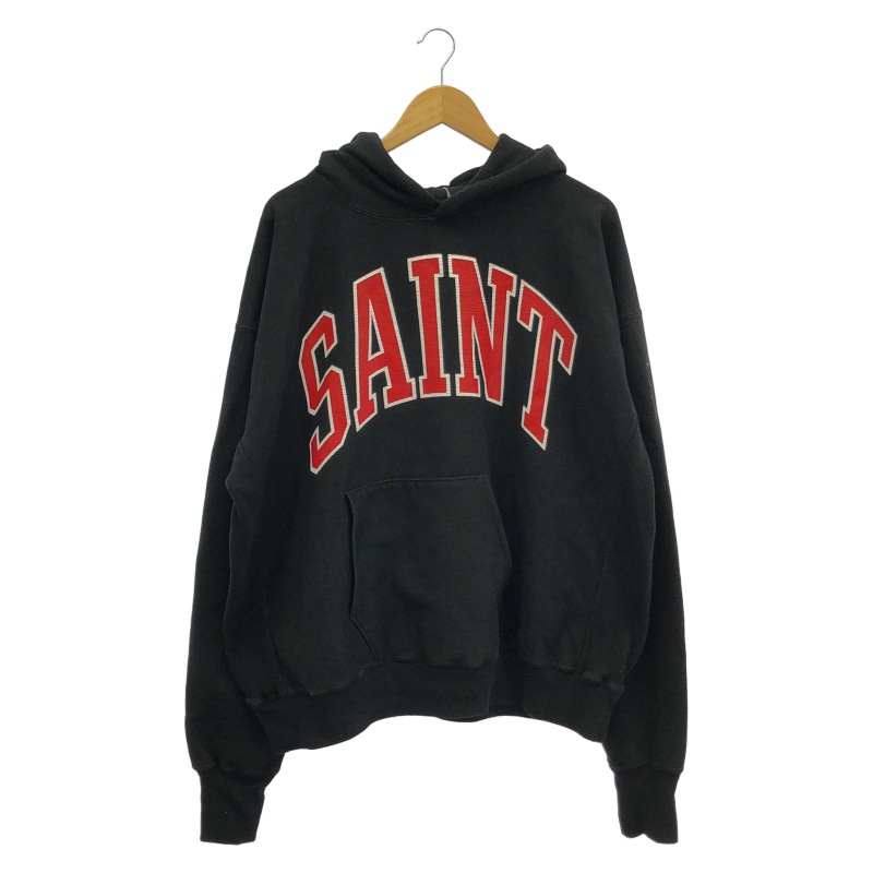 ����š�SAINT MICHAEL 23AW HOODIE ARCH SAINT ������XL SM-A23-0000-030 �֥�å� ����ȥޥ������O˭�ġ�
