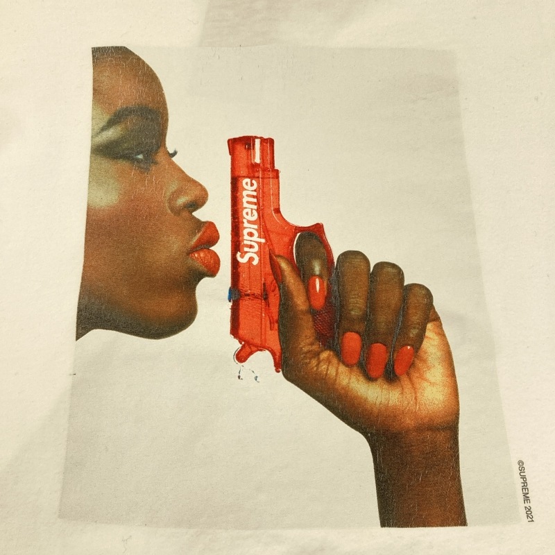 ����š�Supreme 21SS Water Pistol Tee ������S �ۥ磻�ȡ�̾�Ų��ߤʤ�Ź��