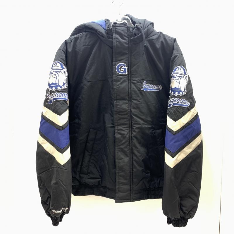 中古】Supreme×Mitchell&Ness 24AW NCAA Hooded Stadium Jacket Black