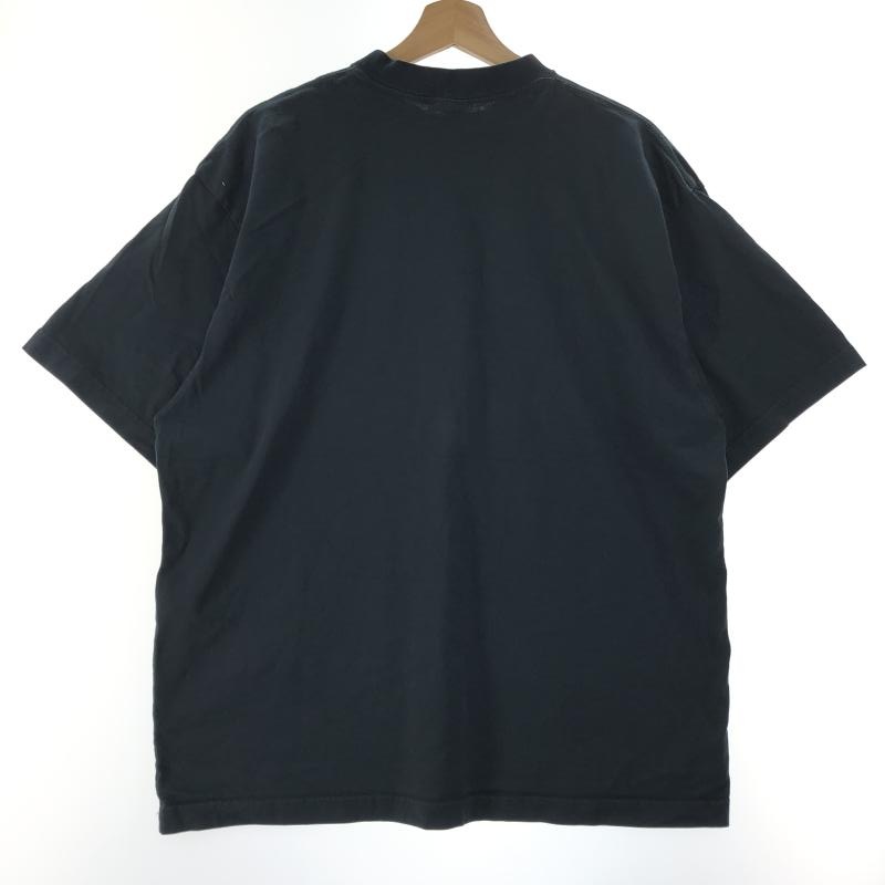 ����š�BALENCIAGA 25AW Medium Fit T-Shirt T����� S 764235-TSVU4 �֥�å� �Х�󥷥�����OȾ��Ź��