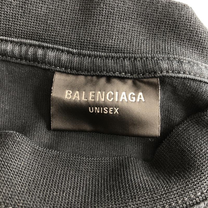 ����š�BALENCIAGA 25AW Medium Fit T-Shirt T����� S 764235-TSVU4 �֥�å� �Х�󥷥�����OȾ��Ź��