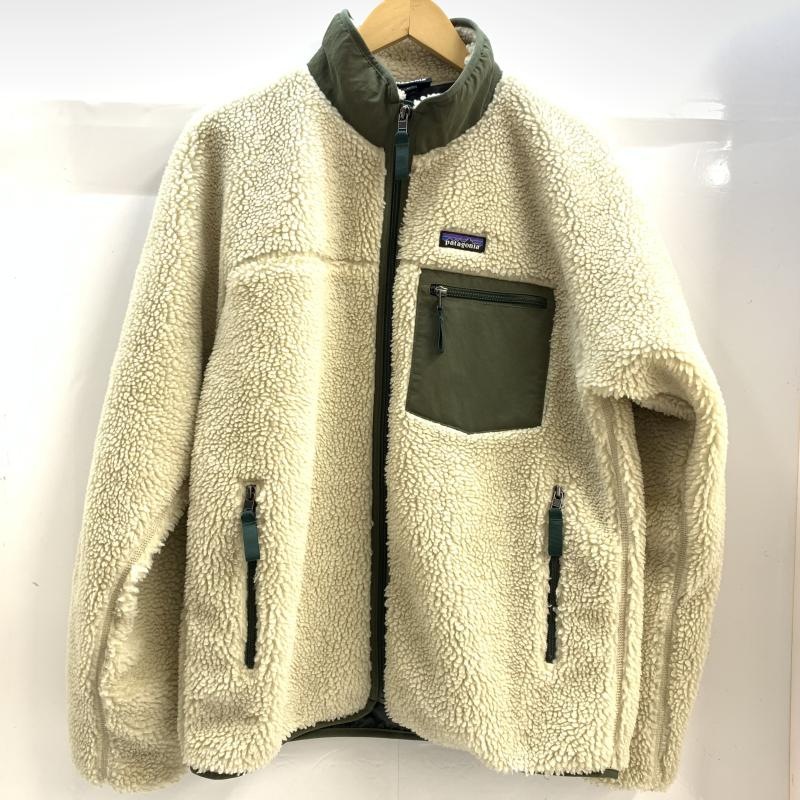 中古】Patagonia 26ss クラシックレトロXジャケット M クリーム×カーキ