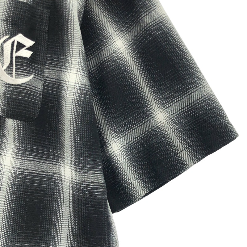 ����š�XLARGE OLD ENGLISH S/S PLAID SHIRT ����� M 101242014006 �֥�å� �������ȥ�顼����OȾ��Ź��