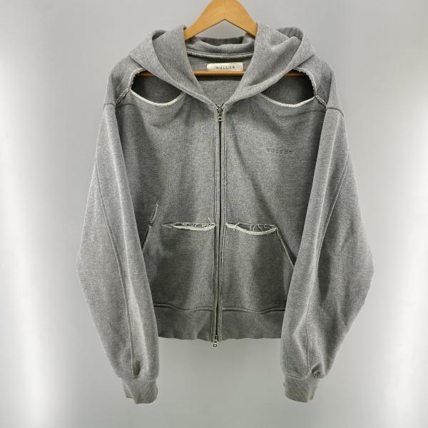 ����š�NULLUS 24SS �ޥ������å� ���֥른�å� �ա��ǥ��� ���졼 size 2 NUSS24HOO001-GRY �̥륹��O������