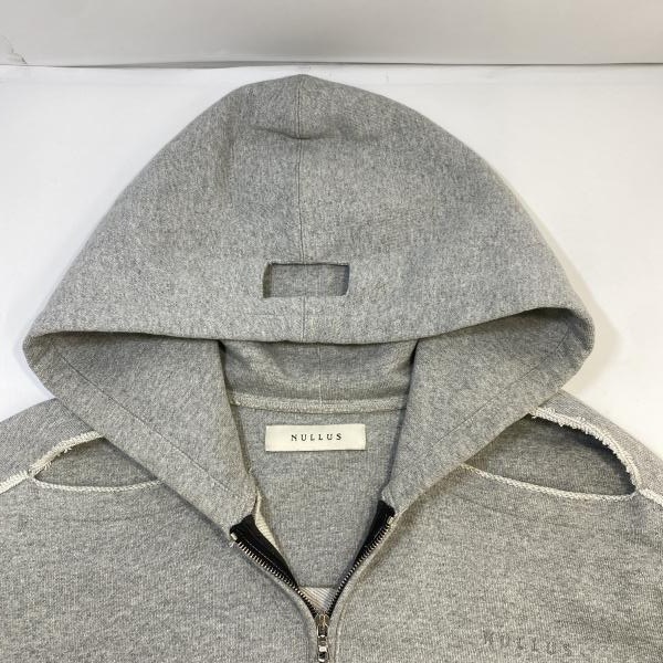 ����š�NULLUS 24SS �ޥ������å� ���֥른�å� �ա��ǥ��� ���졼 size 2 NUSS24HOO001-GRY �̥륹��O������