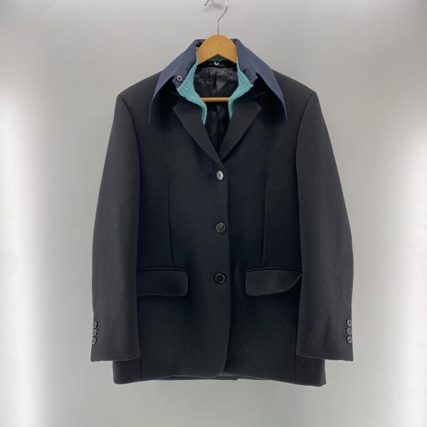 中古】PRADA 23aw デタッチャブルカラー ウールテーラードジャケット