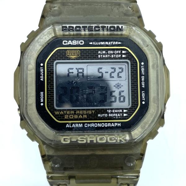 中古】G-SHOCK DW-5025D-8CR グレースケルトン ジーショック △状態【O