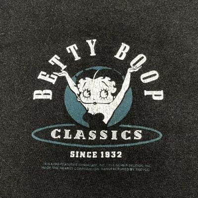 ����š�Gildan 90s ���ʥ�����BETTY BOOP-Got Milk����S/S Tee �֥�å� ������L��O̾�Ų��ߤʤȡ�