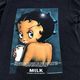����š�Gildan 90s ���ʥ�����BETTY BOOP-Got Milk����S/S Tee �֥�å� ������L��O̾�Ų��ߤʤȡ�