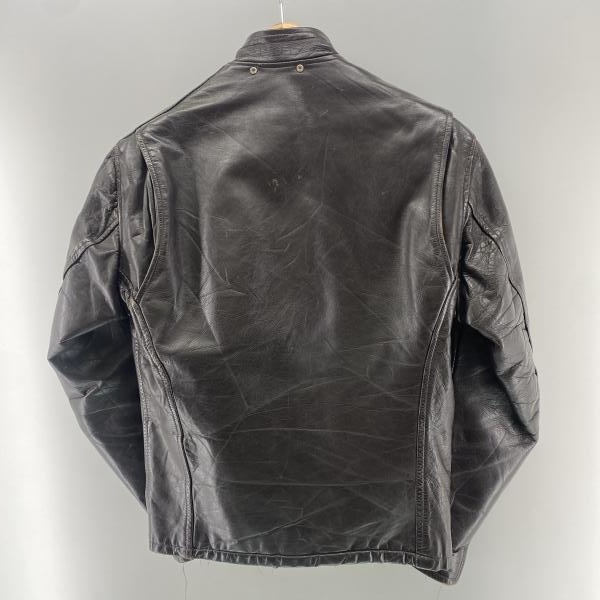 ����š�60��70s GENUINE LEATHER GARMENT ���󥰥�쥶���饤���������㥱�å� �֥饦�� ������M������O������