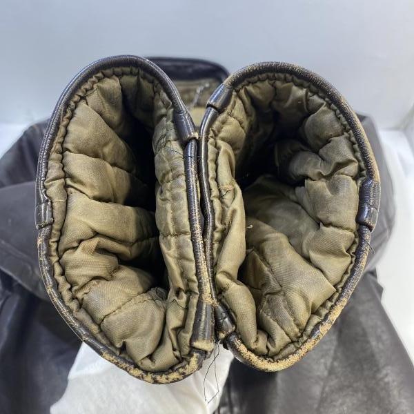 ����š�60��70s GENUINE LEATHER GARMENT ���󥰥�쥶���饤���������㥱�å� �֥饦�� ������M������O������