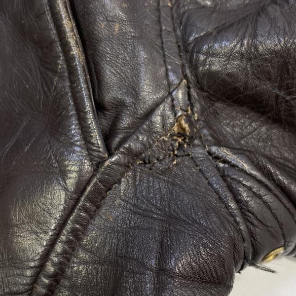 ����š�60��70s GENUINE LEATHER GARMENT ���󥰥�쥶���饤���������㥱�å� �֥饦�� ������M������O������