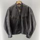 ����š�60��70s GENUINE LEATHER GARMENT ���󥰥�쥶���饤���������㥱�å� �֥饦�� ������M������O������
